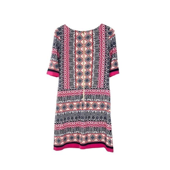 Eliza J pink , blue , purple tribal pattern short sleeve size 6 - Picture 1 of 8